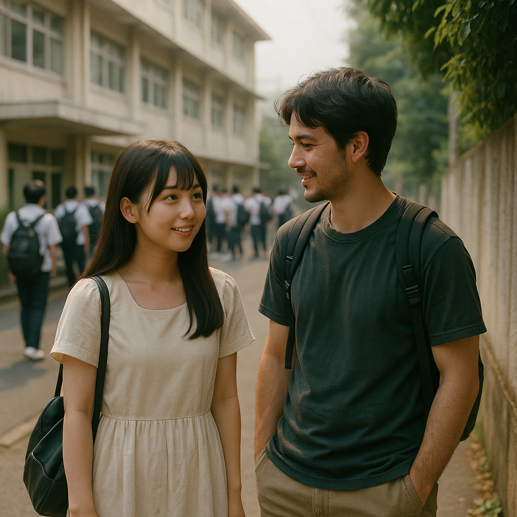 同じ校舎で⑤（たむろする現役高校生の中に24才の男のイメージ