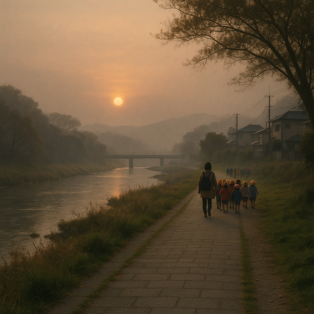 保母と幼児達のイメージ