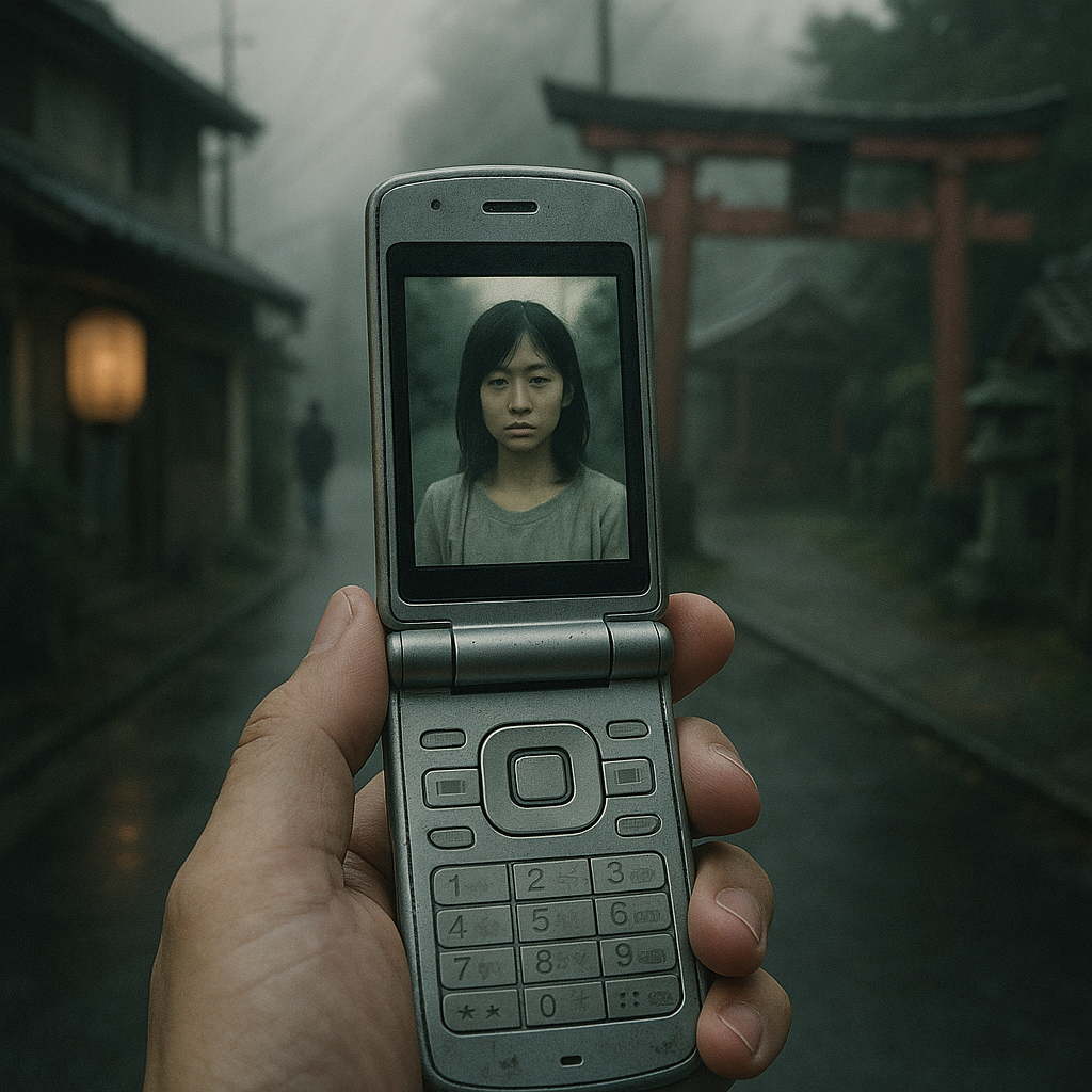 未来を写したケータイのイメージ