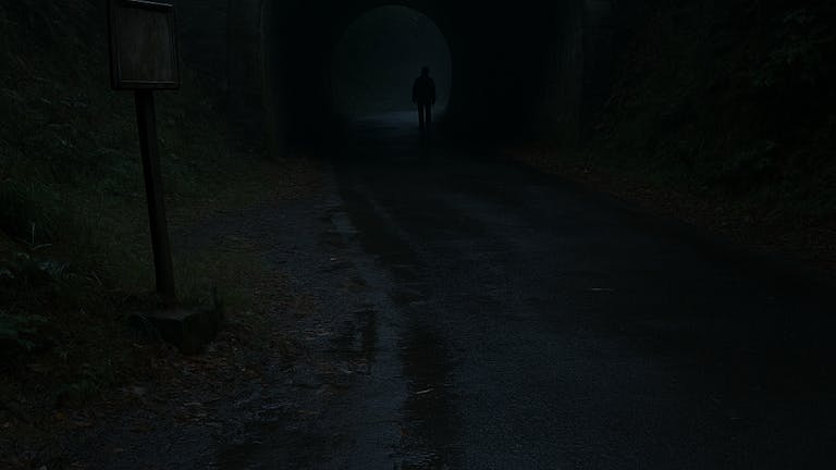 心霊スポットに一人で残された友人