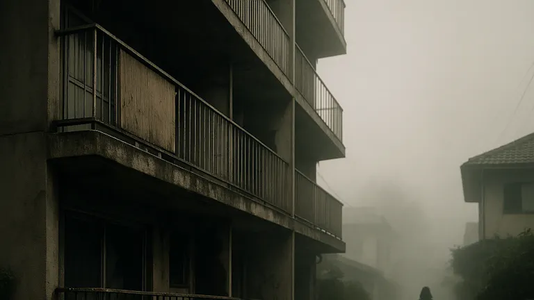 隣の住人の影