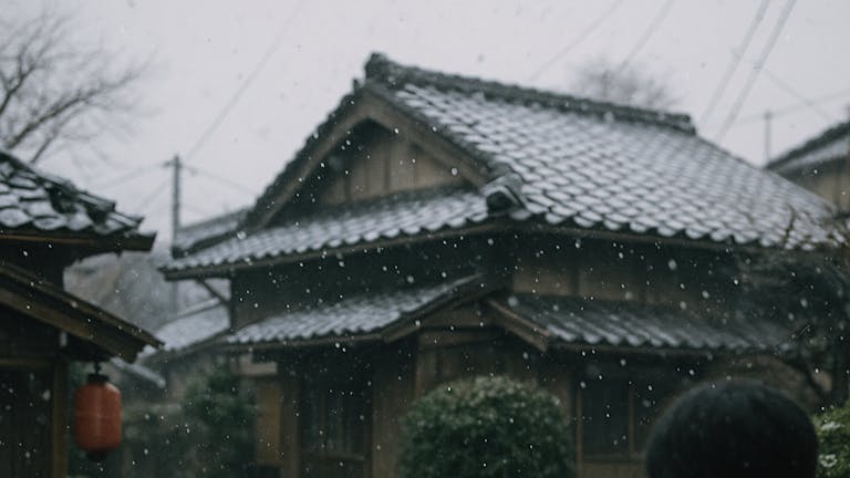 祖父のメッセージと初雪