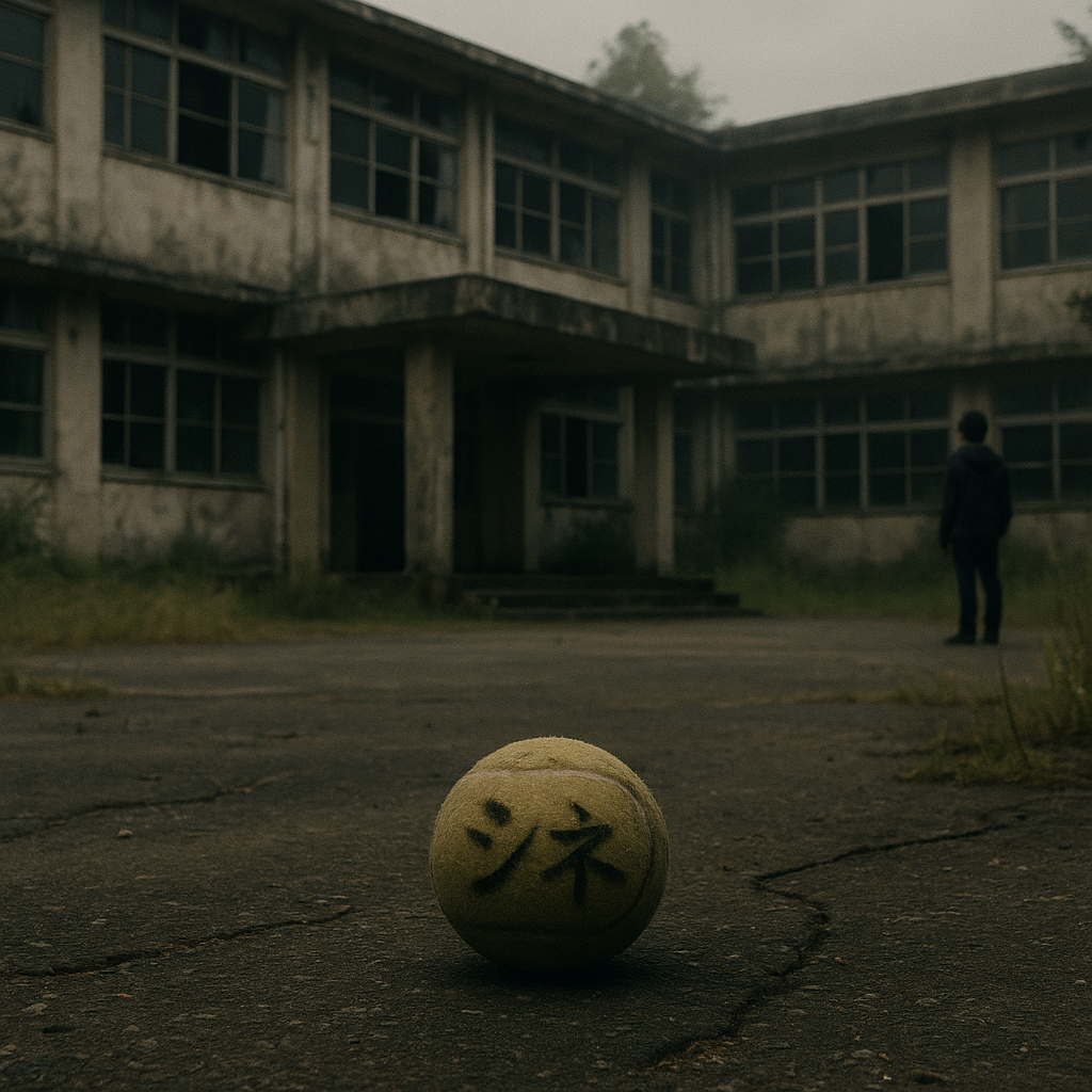 廃校での肝試し⑤（完結編/テニスボールには・・）