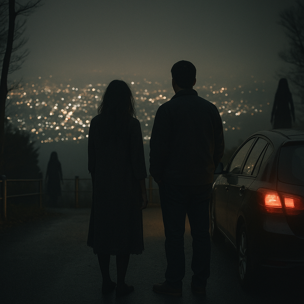 深夜の夜景のイメージ