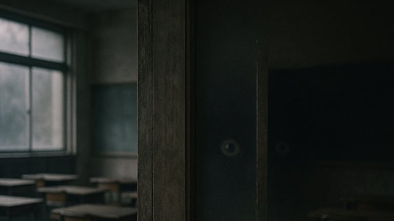 中から何者かの目が現れて僕を見ていた。