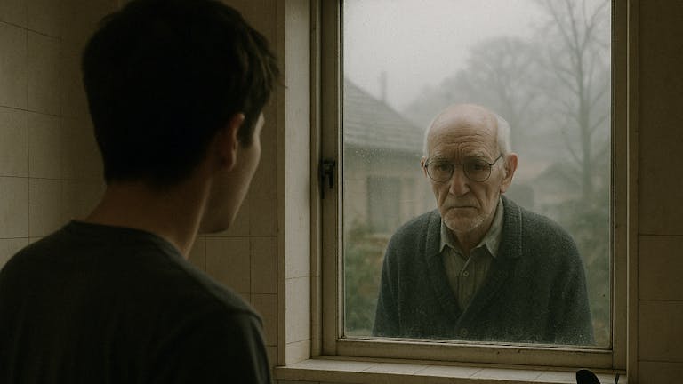 キッチンのお爺さん