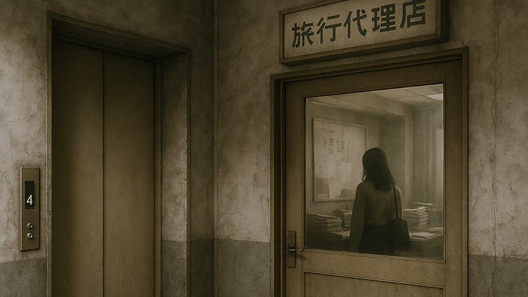 古いビルの「4」階