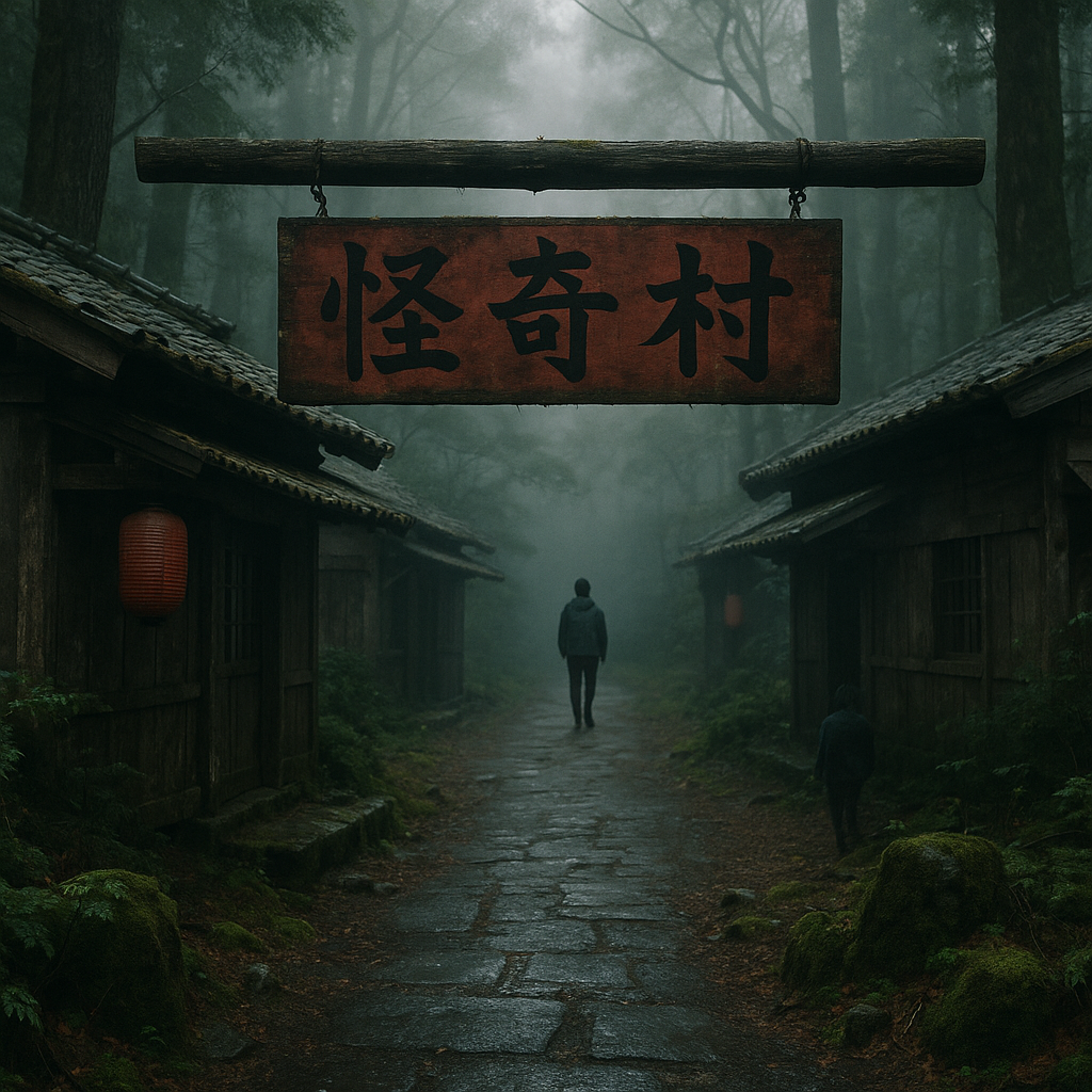 山中にあった怪奇村のイメージ