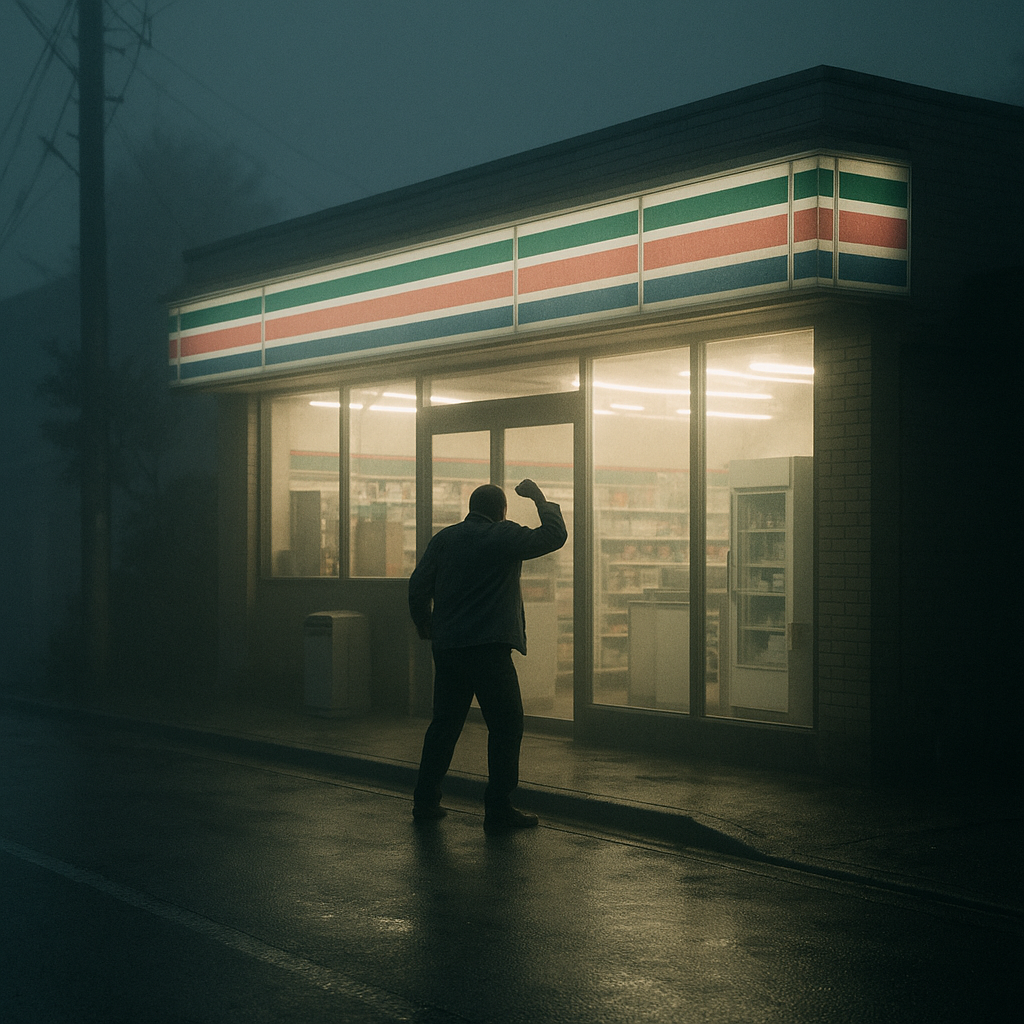 夜のコンビニのイメージ