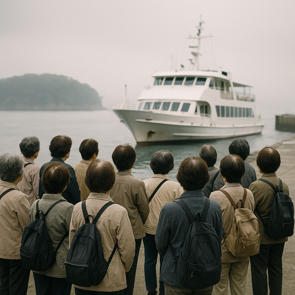 中高年女性ばかりの日帰りツアー（上）のイメージ