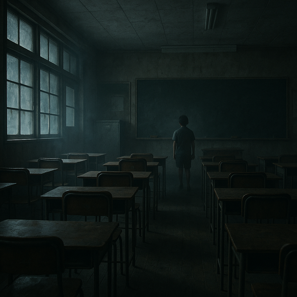 学校での怖い体験のイメージ