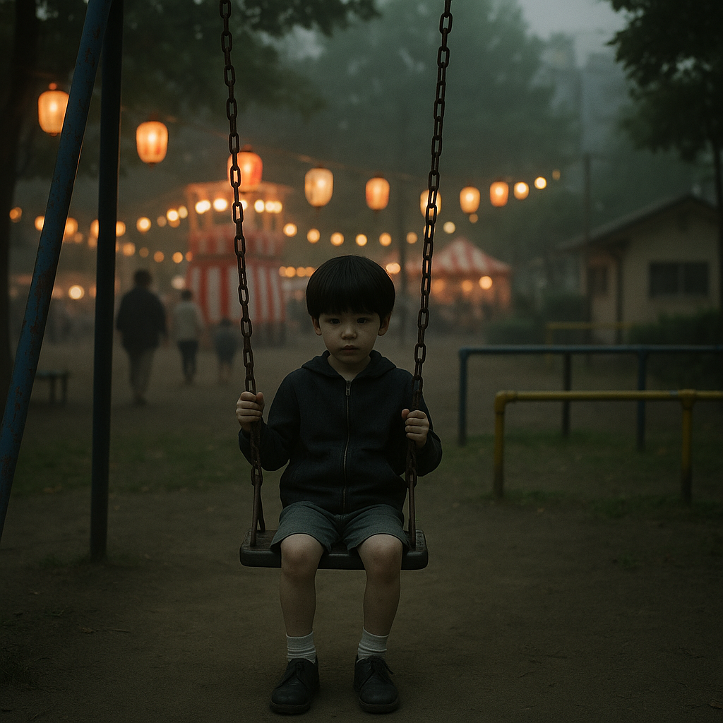 ブランコにいた不思議な男の子のイメージ