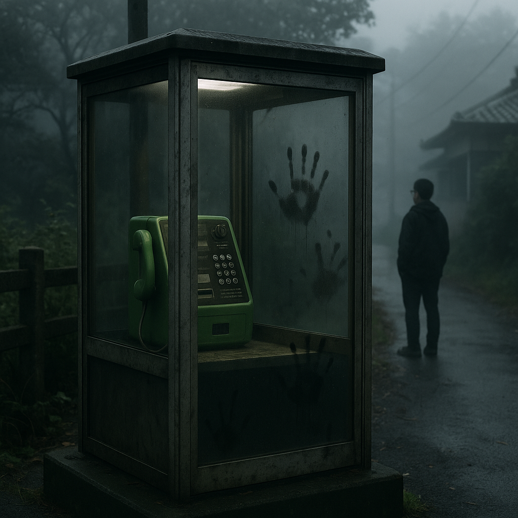 公衆電話で待つ人のイメージ