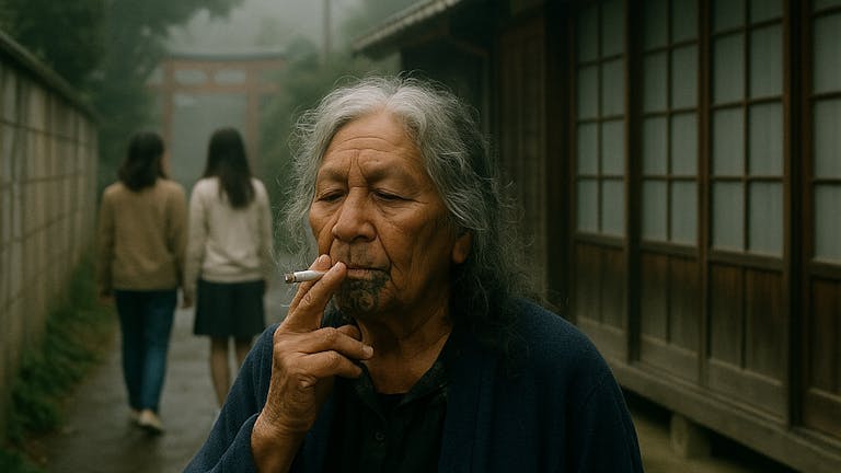 留学先で見たおばあさん