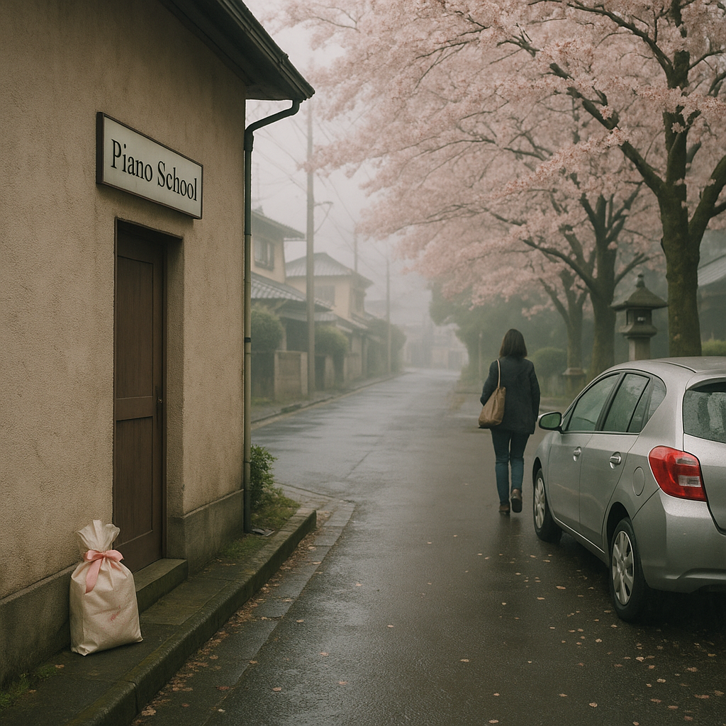 ピアノ教室①（I先生の出産祝いにママ友を車に乗せてのイメージ