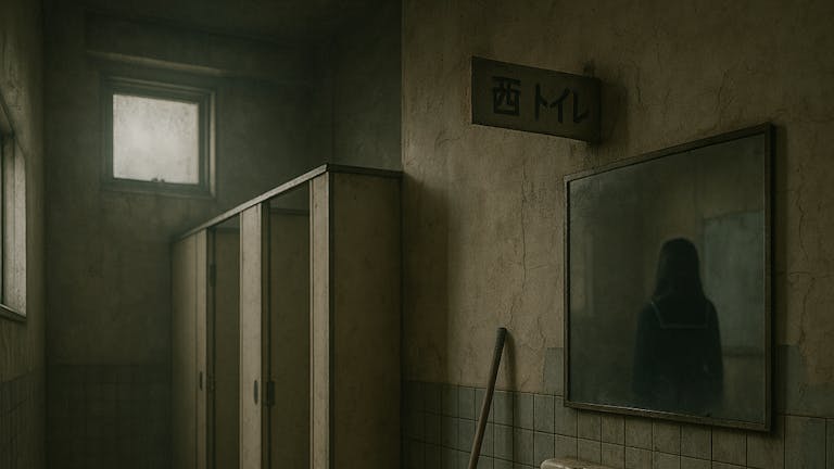 学校のトイレで