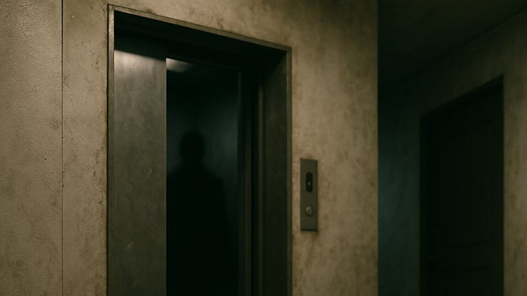 エレベーターの影