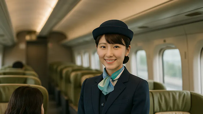 新幹線のアテンダント