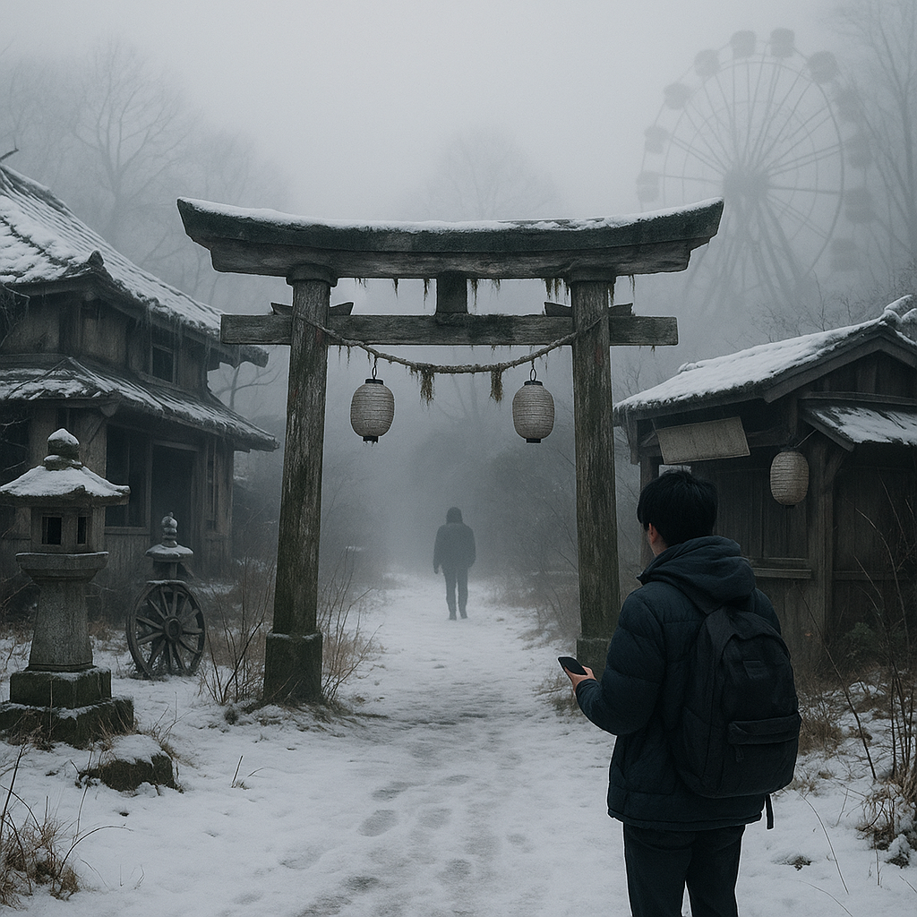 冬の廃墟のイメージ