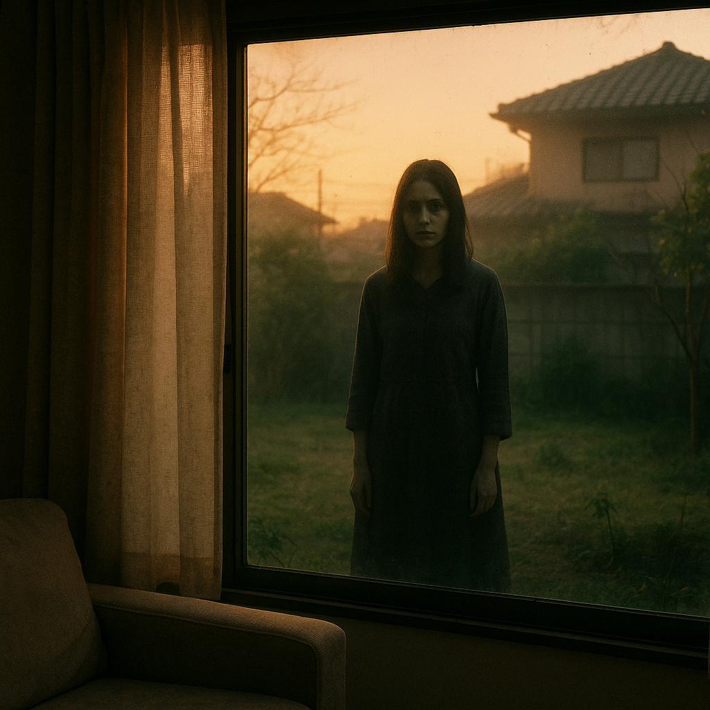 庭先の窓女のイメージ