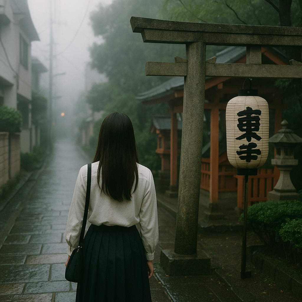 国内留学で西日本から来た女の子（前）のイメージ