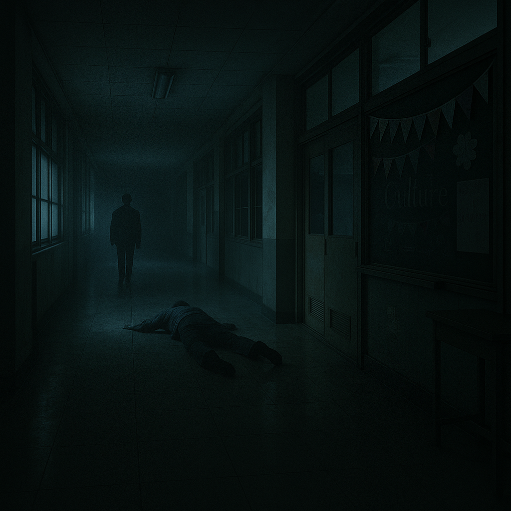 真夜中の学校のイメージ