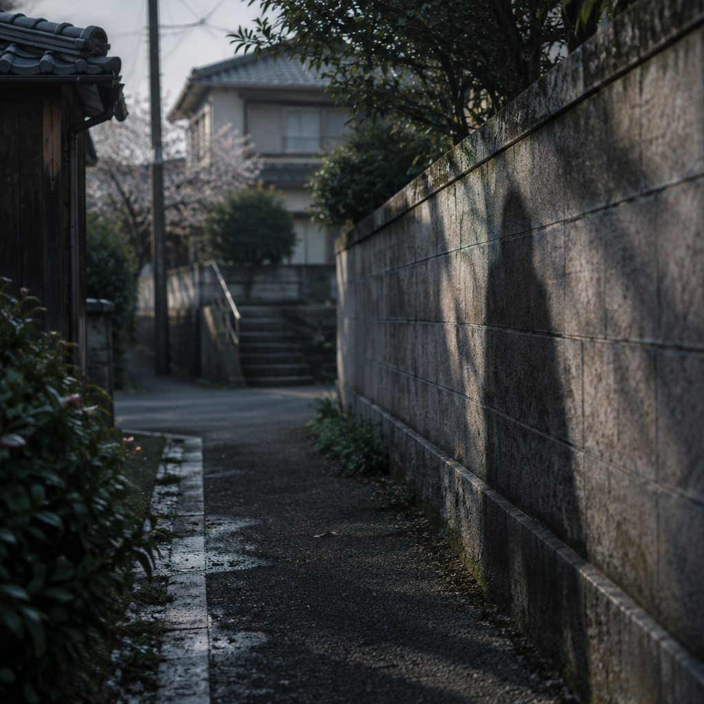後ろの影の記憶のイメージ