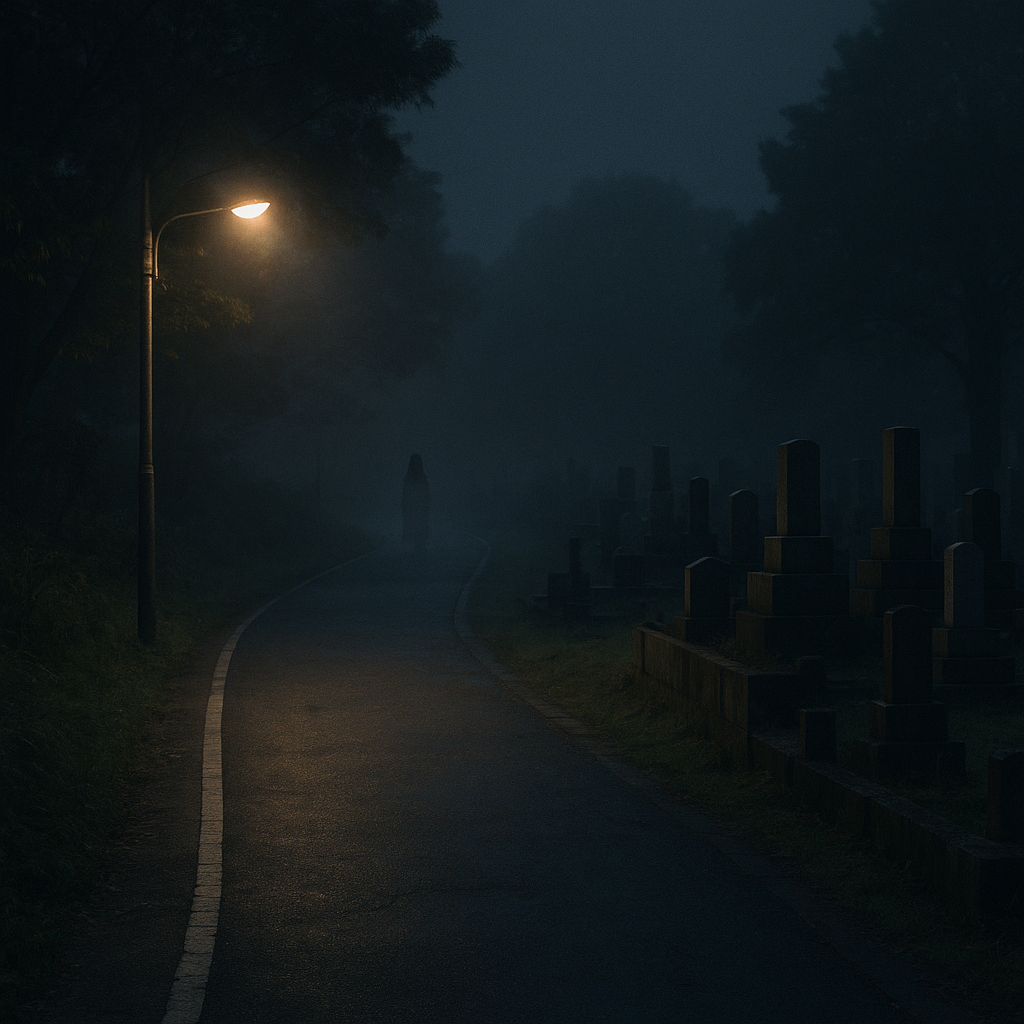 夜のマラソンコースのイメージ