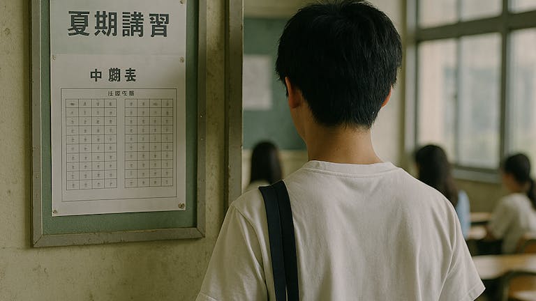 夏期講習会④(中期の座席表に亜佑美の名前がない)