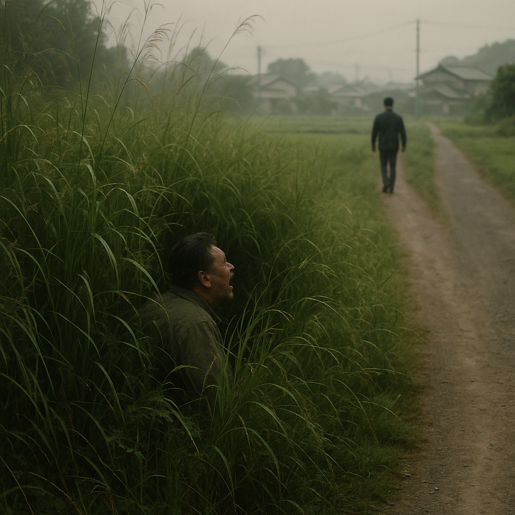 草むらからの声のイメージ