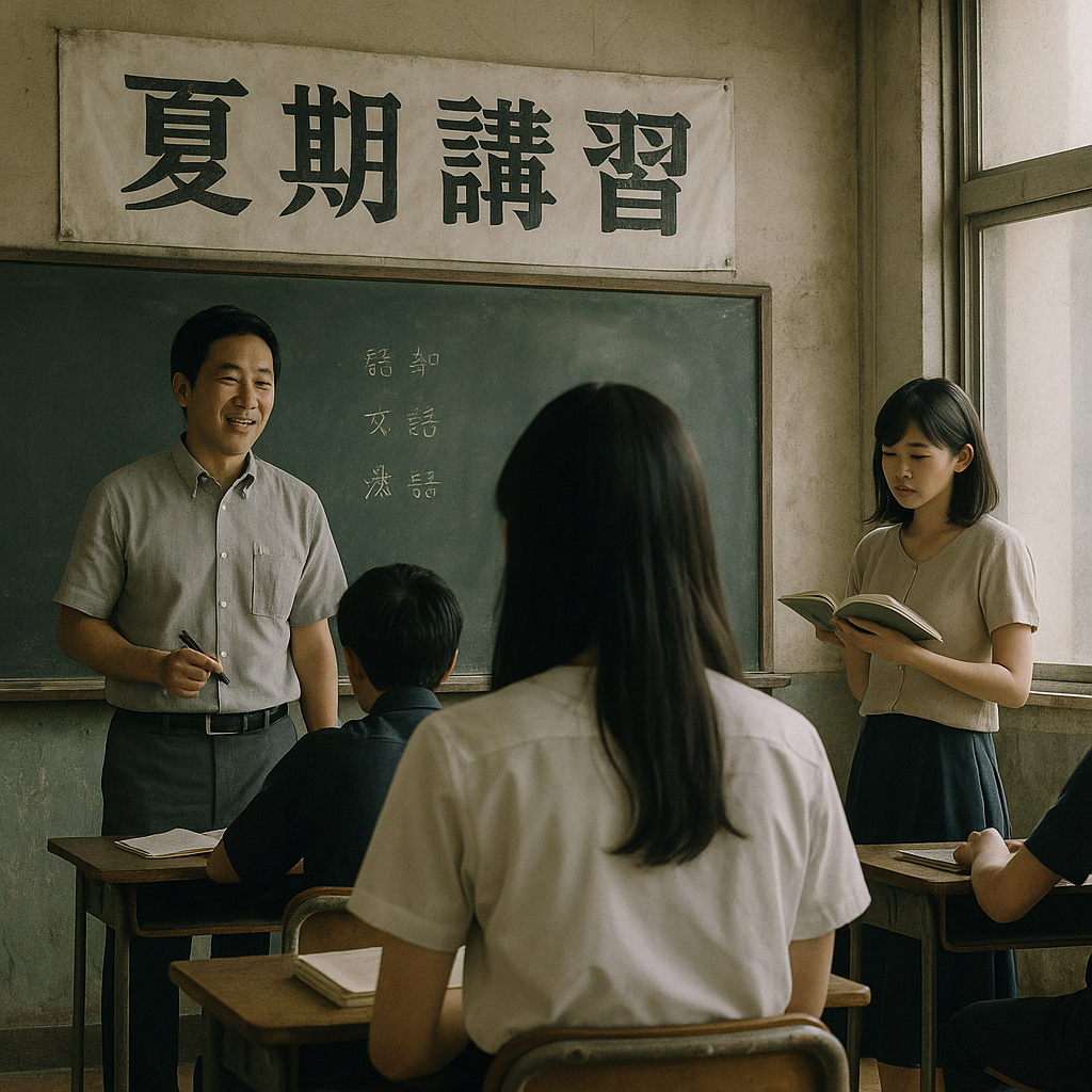 夏期講習会②（塾の授業の様子）のイメージ