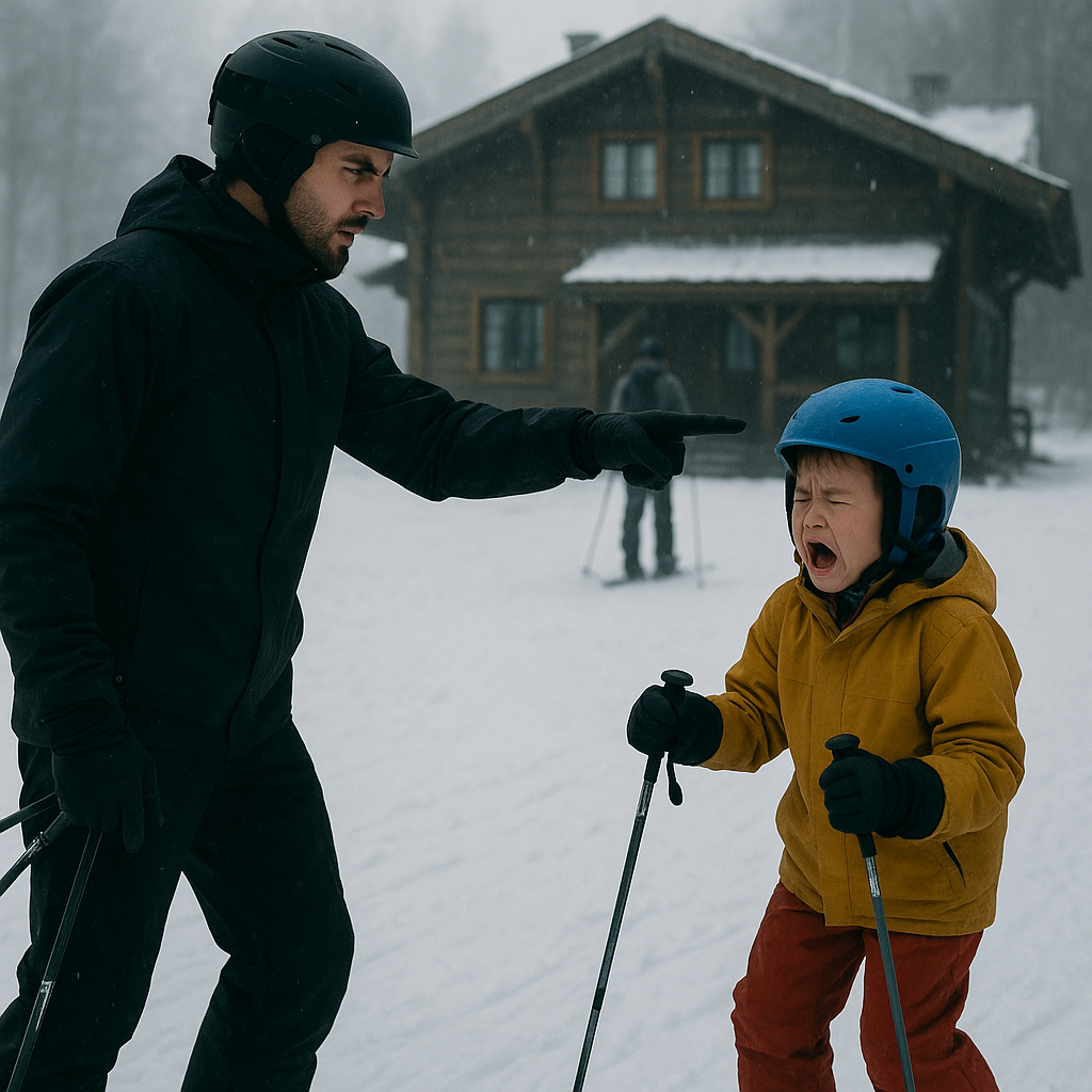 スキー②（スパルタコーチのスキー指導）のイメージ