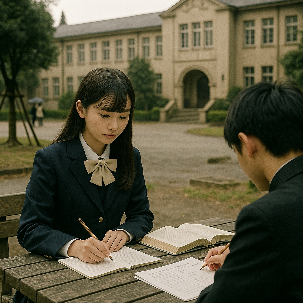 ３）お嬢様系中高一貫校に通う中2の女の子のイメージ