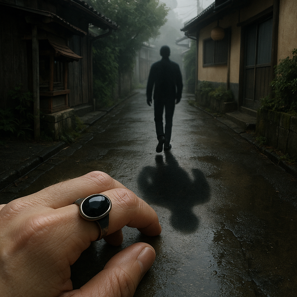 見える足のある人の陰のイメージ