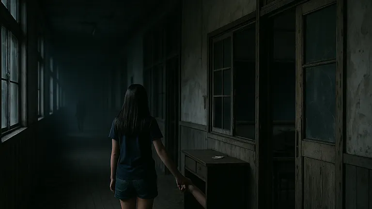 廃校での肝試し③(未帆「ねえ?手を繋がない?」)