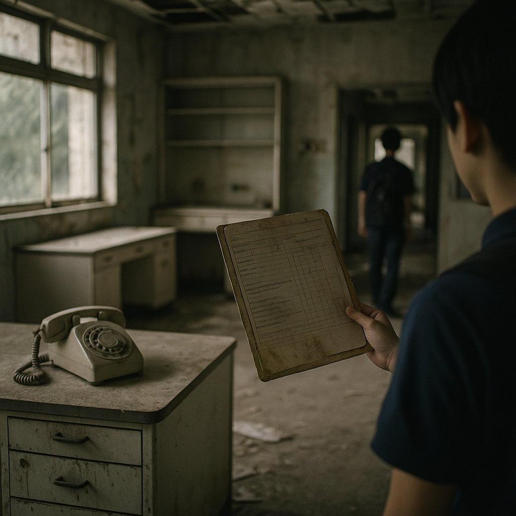 廃病院のカルテのイメージ