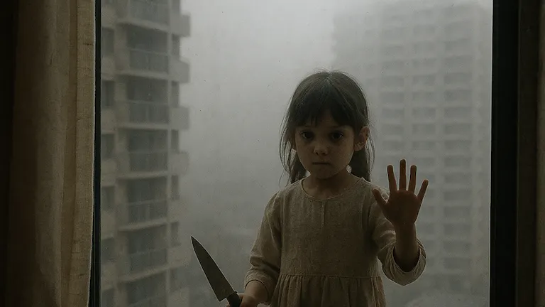 窓の向こうの遊び