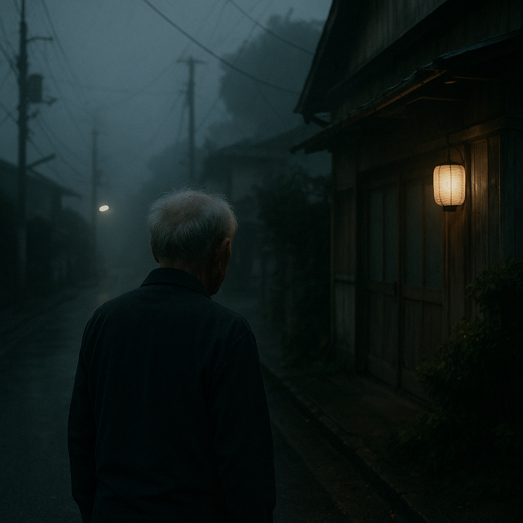 「お爺さん、まだ真夜中ですよ。」のイメージ