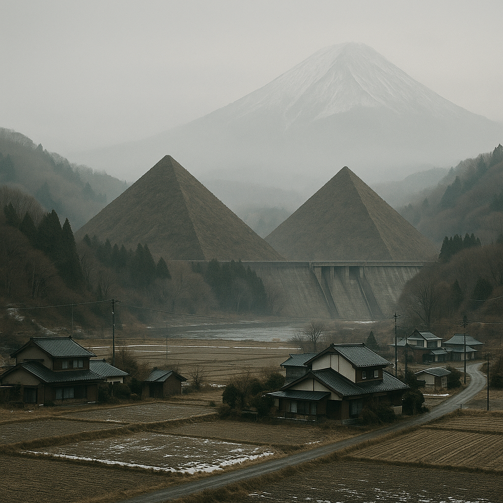 山とピラミッドのイメージ