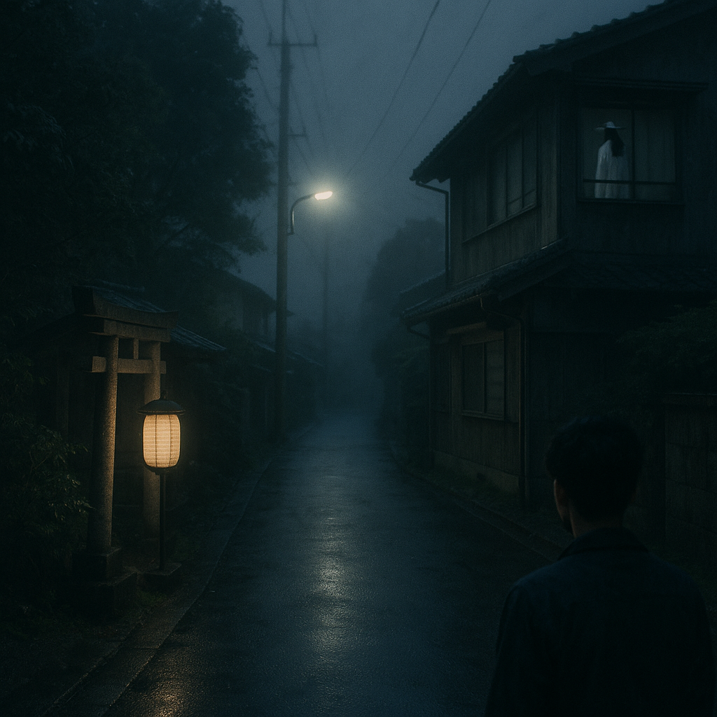 小さな頃に八尺様？をみた話のイメージ