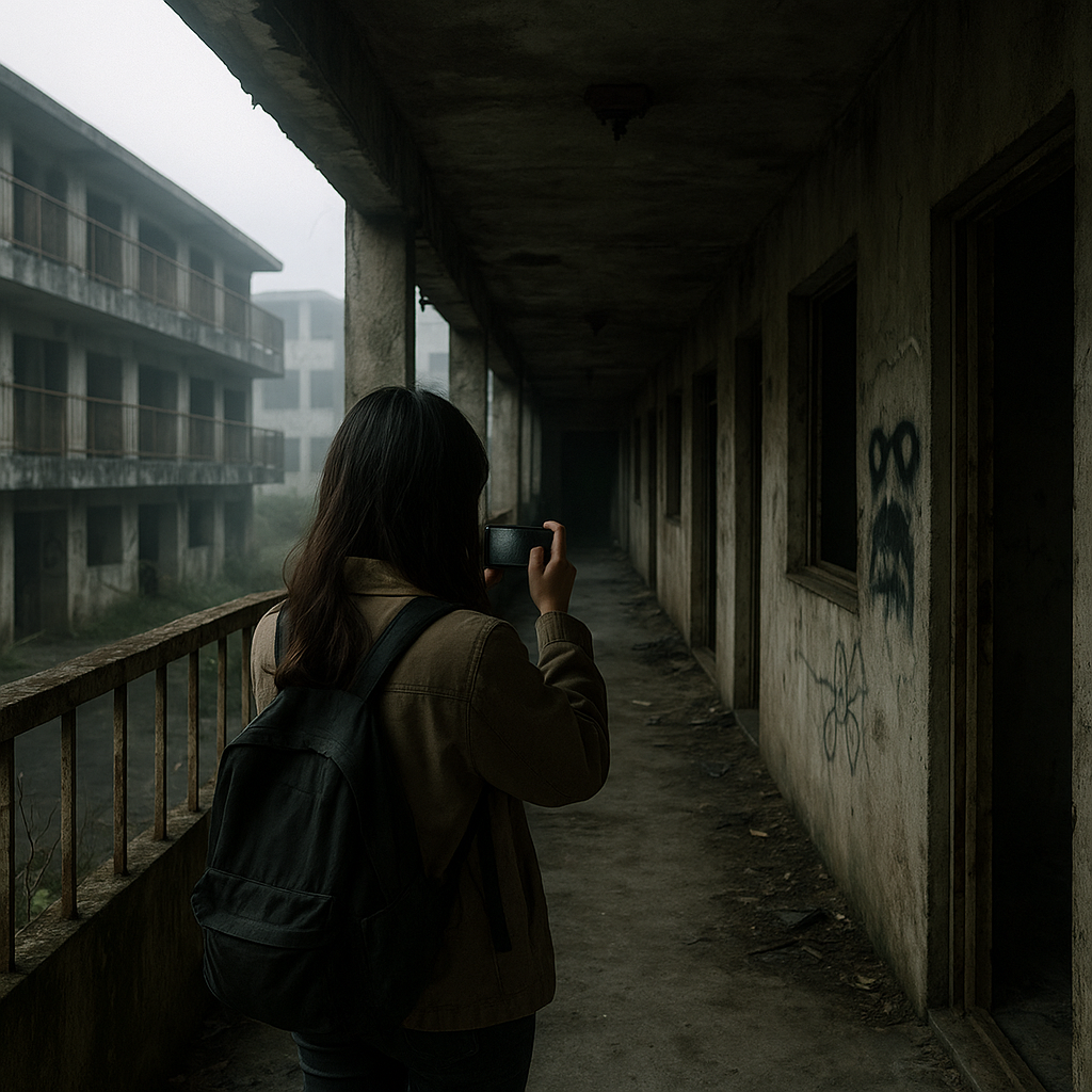 団地の廃アパートのイメージ