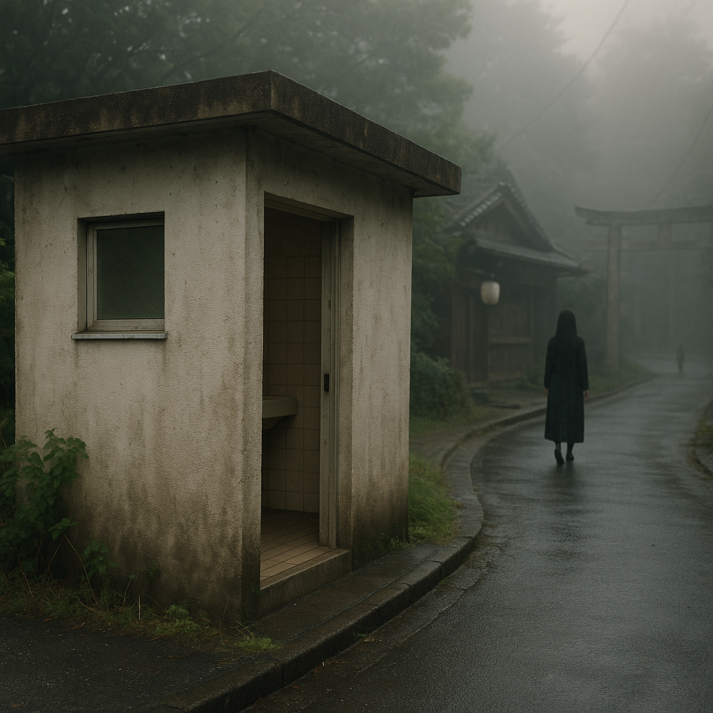 心霊スポットの帰りのイメージ