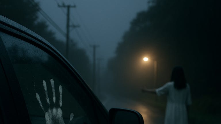 夜のヒッチハイク