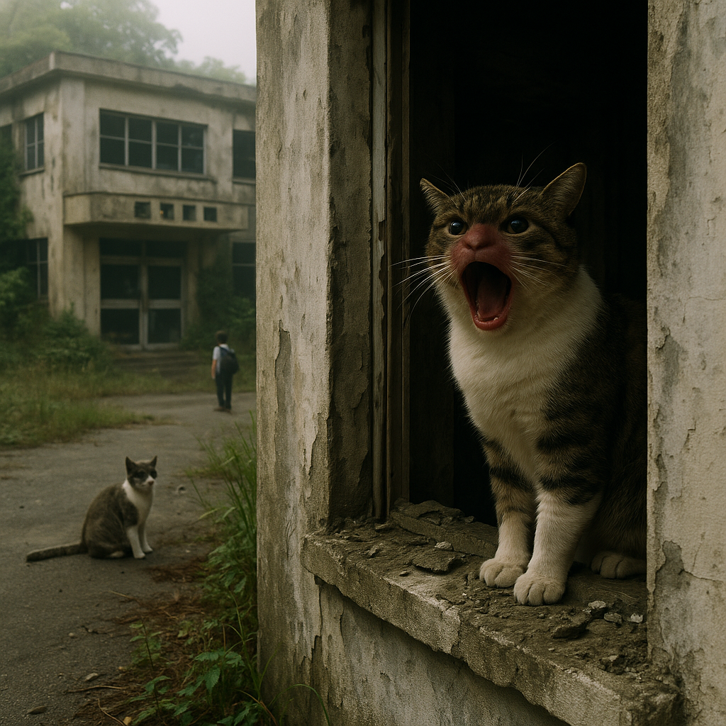 人みたいに鳴く猫のイメージ