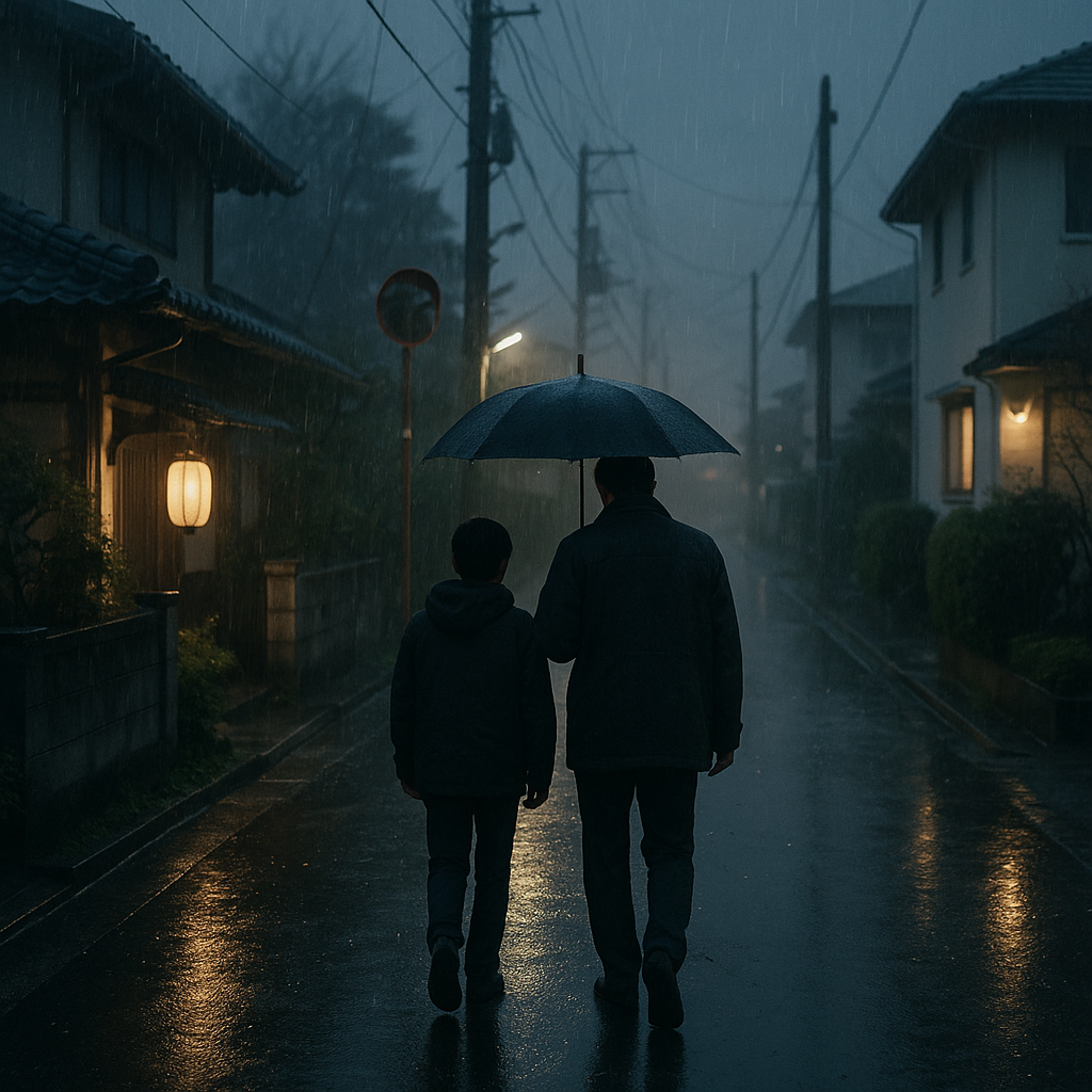 雨の中の約束のイメージ