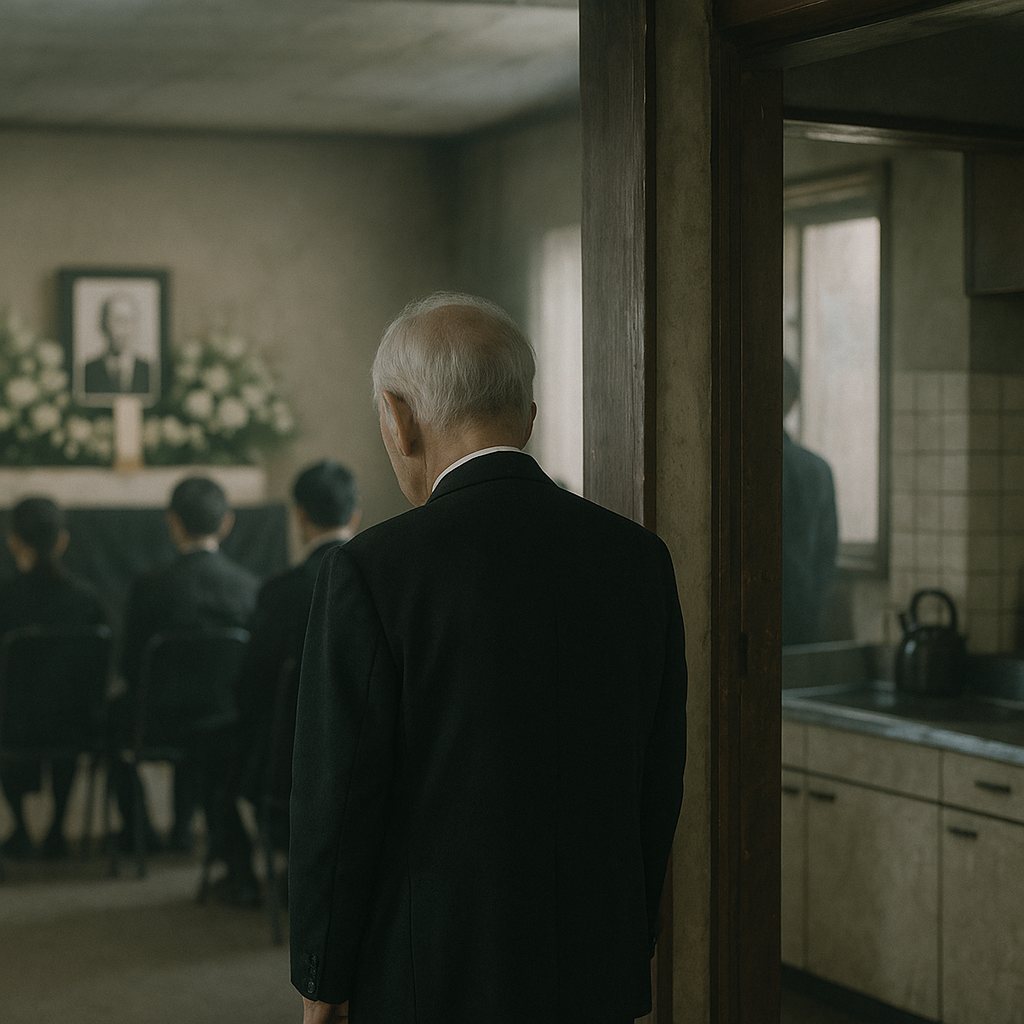 おじいちゃんのお葬式のイメージ