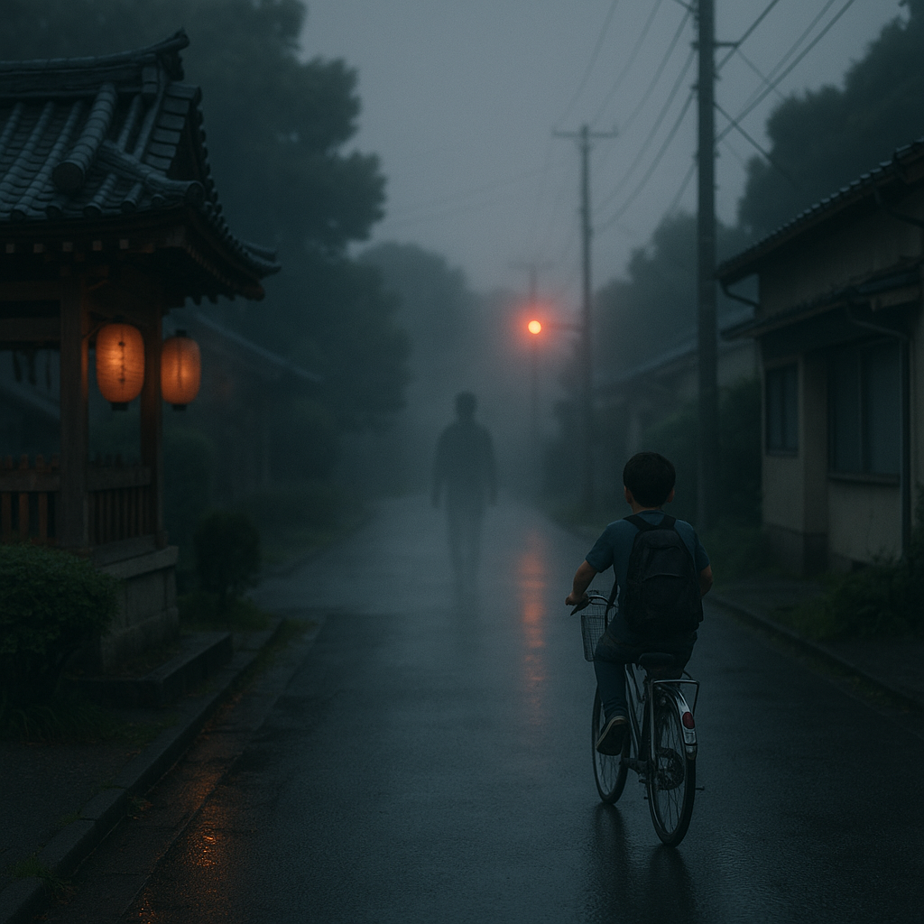 夕方の帰り途中のイメージ