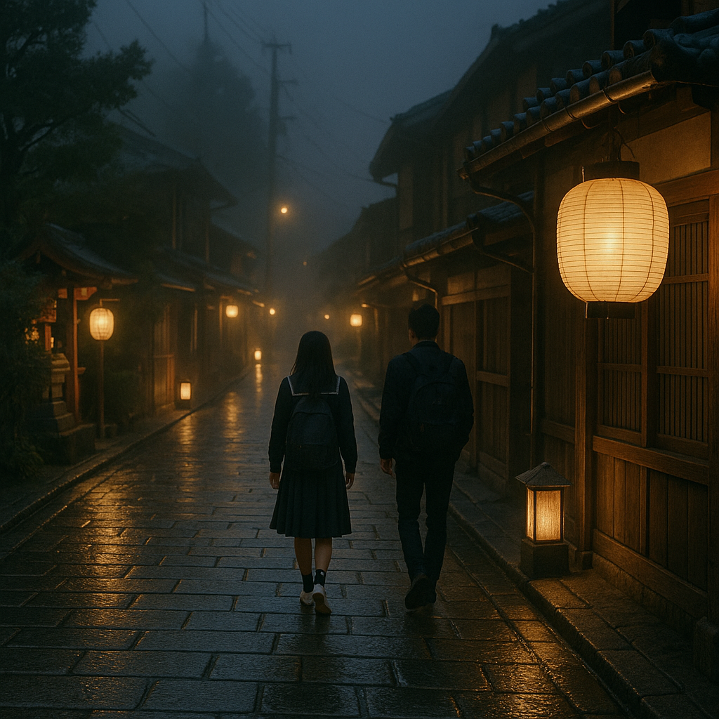 修学旅行③（京都の街を茉莉子と歩く）のイメージ