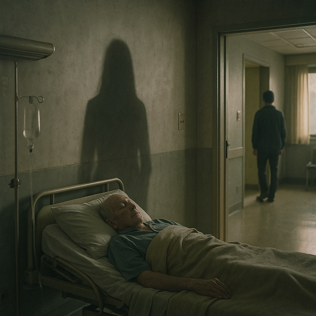 祖父の病室の影のイメージ