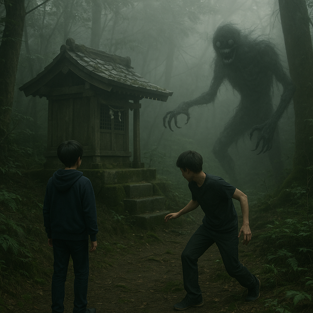 裏山の祠には近づくなのイメージ